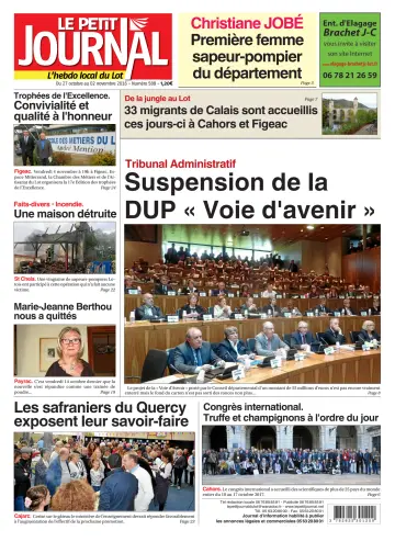 Le Petit Journal - L'hebdo local du Lot - 27 Oct 2016