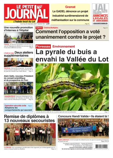Le Petit Journal - L'hebdo local du Lot - 10 Nov 2016