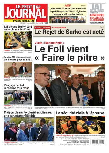 Le Petit Journal - L'hebdo local du Lot - 24 Nov 2016