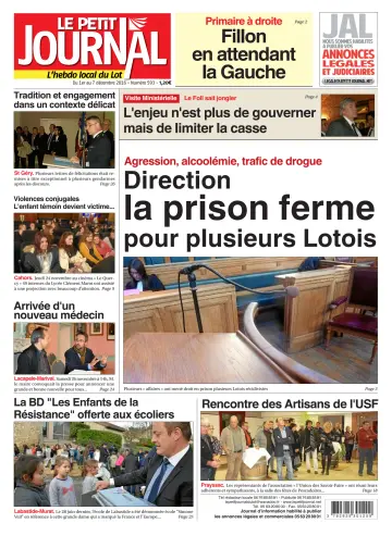 Le Petit Journal - L'hebdo local du Lot - 1 Dec 2016