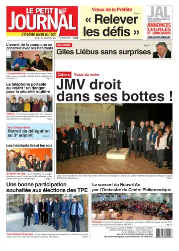 Le Petit Journal - L'hebdo local du Lot - 12 Jan 2017