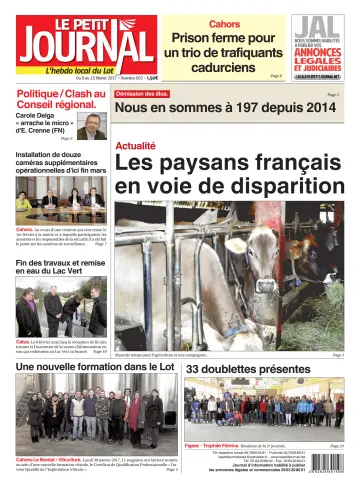 Le Petit Journal - L'hebdo local du Lot - 9 Feb 2017