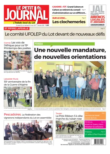Le Petit Journal - L'hebdo local du Lot - 23 Mar 2017