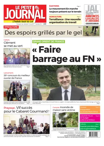 Le Petit Journal - L'hebdo local du Lot - 4 May 2017