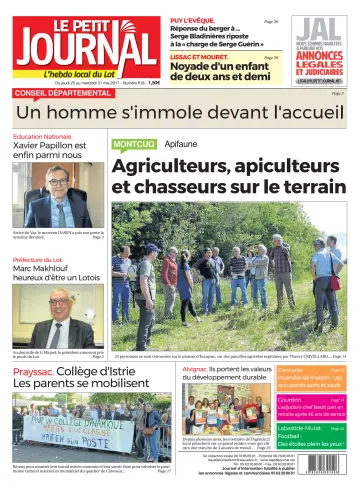 Le Petit Journal - L'hebdo local du Lot - 25 May 2017