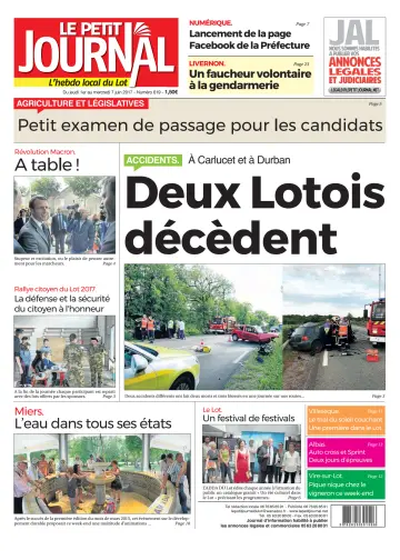 Le Petit Journal - L'hebdo local du Lot - 1 Jun 2017