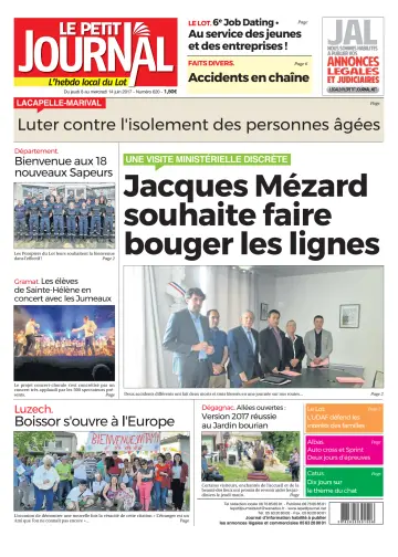Le Petit Journal - L'hebdo local du Lot - 8 Jun 2017