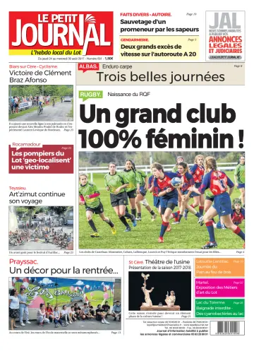 Le Petit Journal - L'hebdo local du Lot - 24 Aug 2017