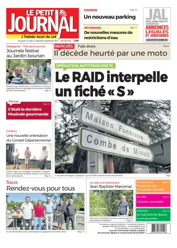 Le Petit Journal - L'hebdo local du Lot - 31 Aug 2017