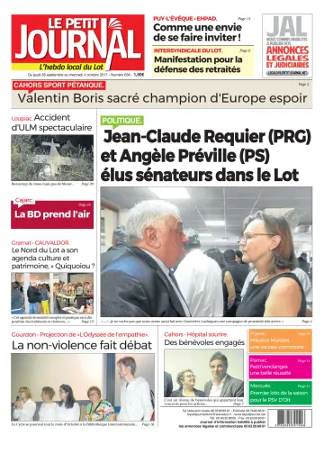 Le Petit Journal - L'hebdo local du Lot - 28 Sep 2017