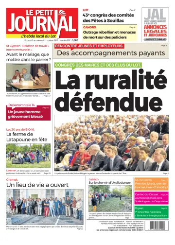 Le Petit Journal - L'hebdo local du Lot - 5 Oct 2017