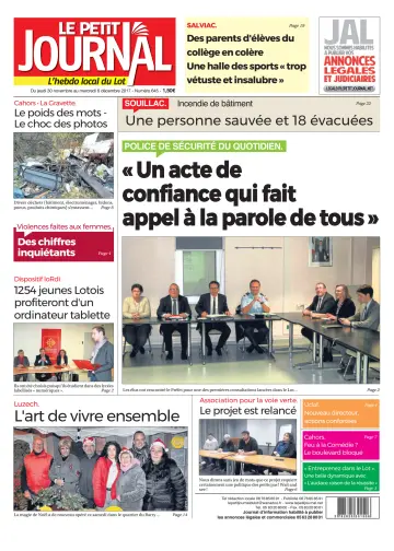Le Petit Journal - L'hebdo local du Lot - 30 Nov 2017