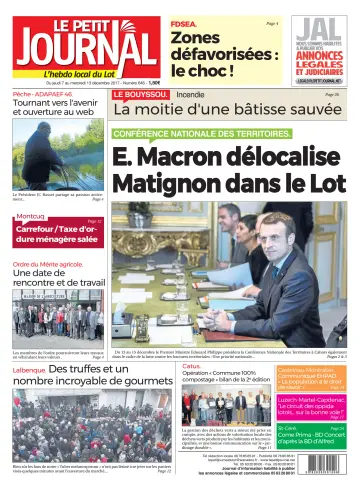 Le Petit Journal - L'hebdo local du Lot - 7 Dec 2017