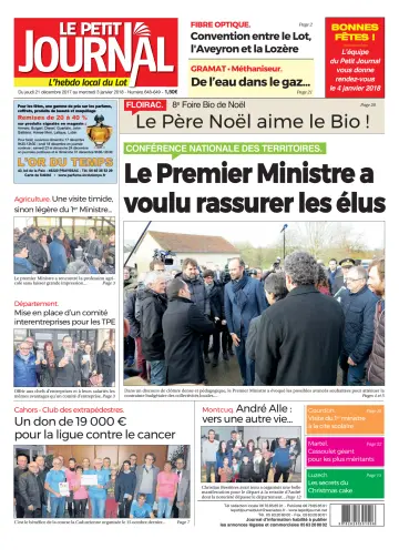 Le Petit Journal - L'hebdo local du Lot - 21 Dec 2017