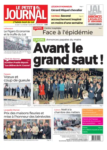 Le Petit Journal - L'hebdo local du Lot - 11 Jan 2018