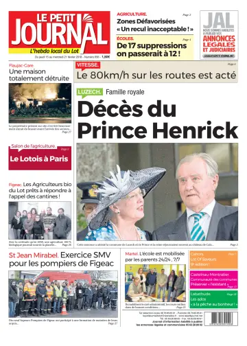 Le Petit Journal - L'hebdo local du Lot - 15 Feb 2018