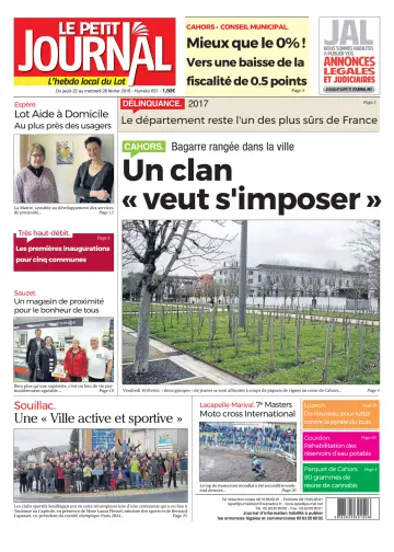 Le Petit Journal - L'hebdo local du Lot - 22 Feb 2018