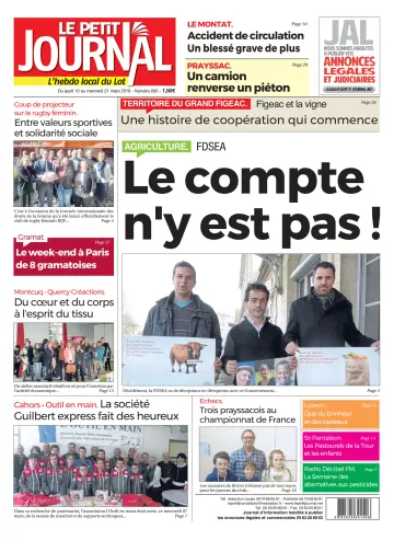 Le Petit Journal - L'hebdo local du Lot - 15 Mar 2018