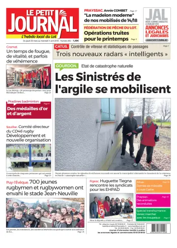 Le Petit Journal - L'hebdo local du Lot - 29 Mar 2018