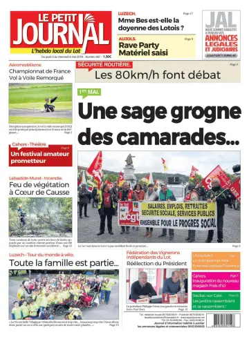 Le Petit Journal - L'hebdo local du Lot - 3 May 2018