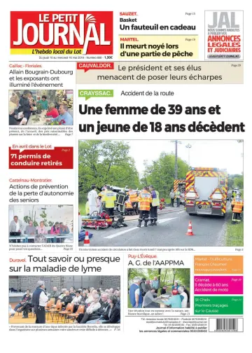 Le Petit Journal - L'hebdo local du Lot - 10 May 2018