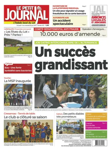 Le Petit Journal - L'hebdo local du Lot - 14 Jun 2018