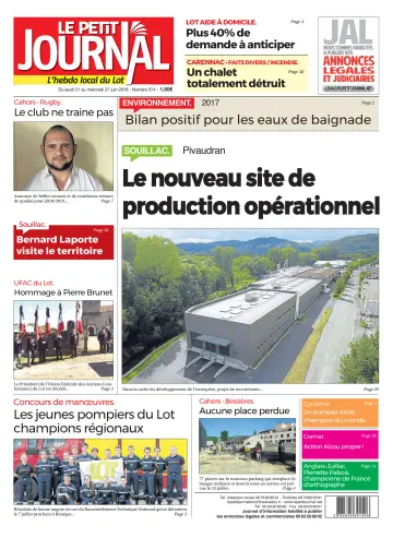 Le Petit Journal - L'hebdo local du Lot - 21 Jun 2018
