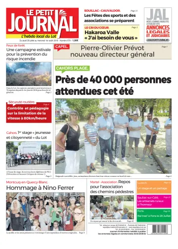 Le Petit Journal - L'hebdo local du Lot - 26 Jul 2018