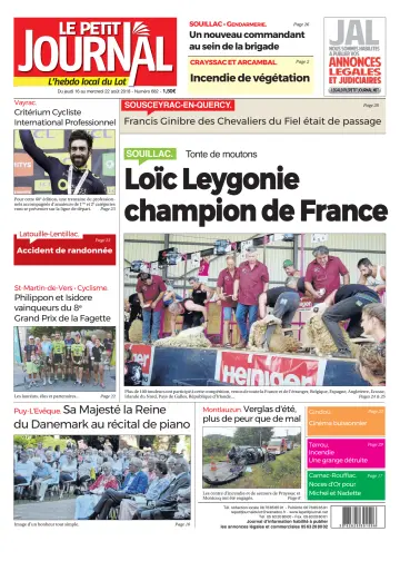 Le Petit Journal - L'hebdo local du Lot - 16 Aug 2018