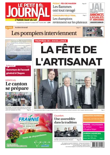 Le Petit Journal - L'hebdo local du Lot - 25 Oct 2018