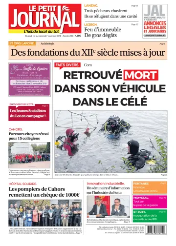 Le Petit Journal - L'hebdo local du Lot - 1 Nov 2018