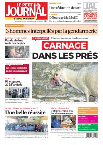 Le Petit Journal - L'hebdo local du Lot - 8 Nov 2018