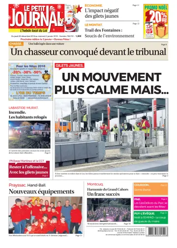 Le Petit Journal - L'hebdo local du Lot - 20 Dec 2018
