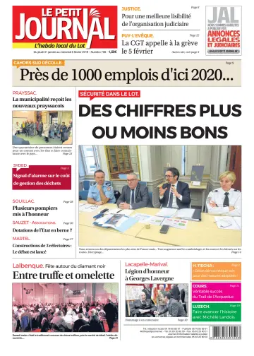 Le Petit Journal - L'hebdo local du Lot - 31 Jan 2019
