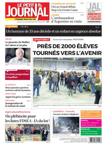 Le Petit Journal - L'hebdo local du Lot - 14 Feb 2019