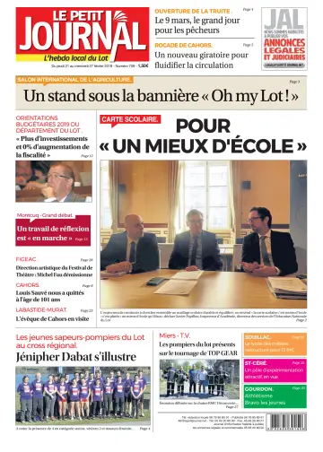 Le Petit Journal - L'hebdo local du Lot - 21 Feb 2019