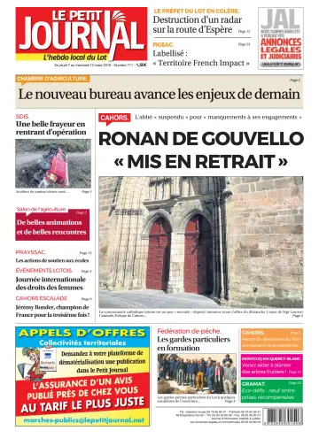 Le Petit Journal - L'hebdo local du Lot - 7 Mar 2019