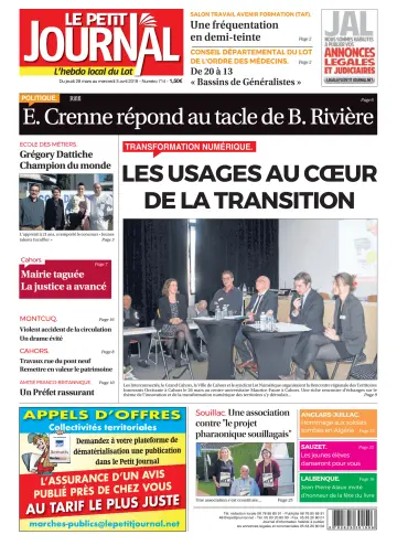 Le Petit Journal - L'hebdo local du Lot - 28 Mar 2019