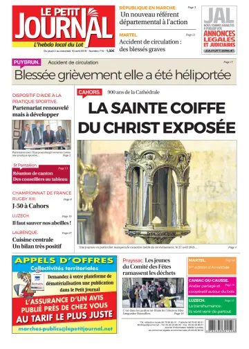 Le Petit Journal - L'hebdo local du Lot - 4 Apr 2019
