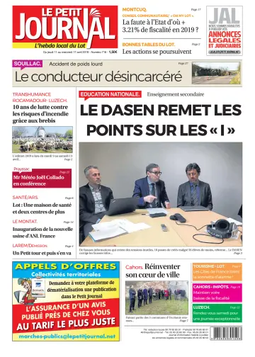 Le Petit Journal - L'hebdo local du Lot - 11 Apr 2019