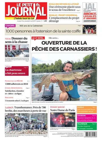 Le Petit Journal - L'hebdo local du Lot - 18 Apr 2019