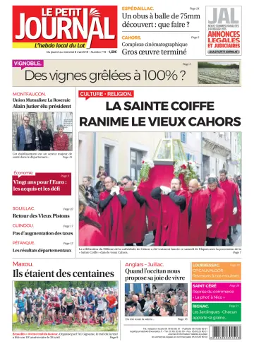 Le Petit Journal - L'hebdo local du Lot - 2 May 2019