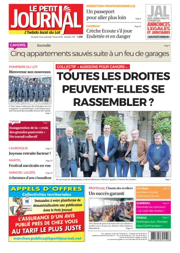 Le Petit Journal - L'hebdo local du Lot - 13 Jun 2019