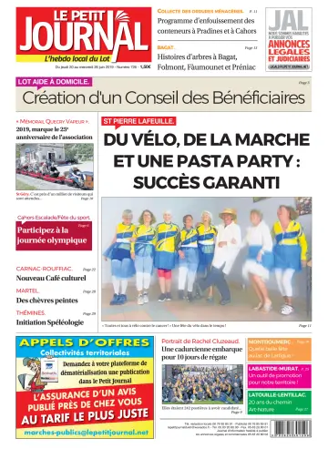 Le Petit Journal - L'hebdo local du Lot - 20 Jun 2019