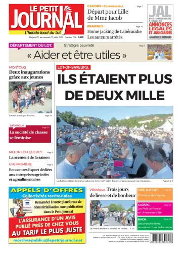 Le Petit Journal - L'hebdo local du Lot - 11 Jul 2019
