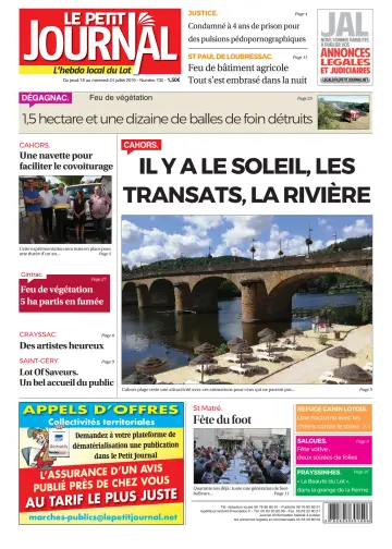 Le Petit Journal - L'hebdo local du Lot - 18 Jul 2019