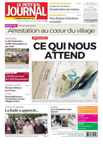 Le Petit Journal - L'hebdo local du Lot - 1 Aug 2019