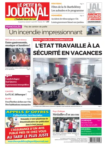 Le Petit Journal - L'hebdo local du Lot - 8 Aug 2019