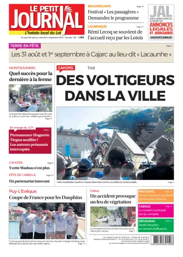 Le Petit Journal - L'hebdo local du Lot - 29 Aug 2019