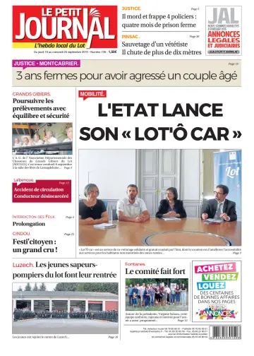 Le Petit Journal - L'hebdo local du Lot - 19 Sep 2019